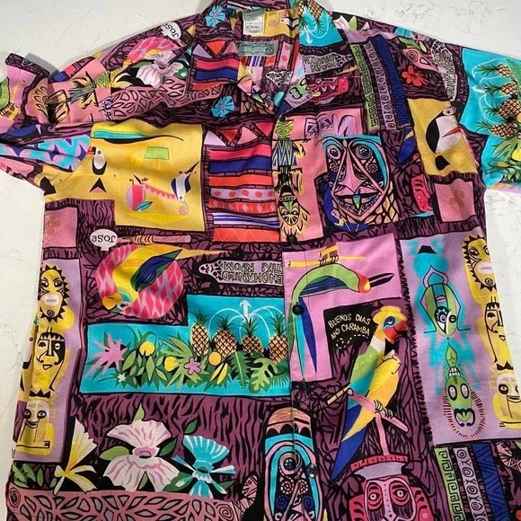 Vintage Disneyland Walt Disney Collectibles Tiki Room Shirt XL Limited of 500 - Picture 6 of 7